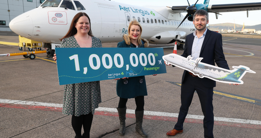 Aer Lingus Regional Celebrates Flying Over One Million Passengers at Belfast City Airport
